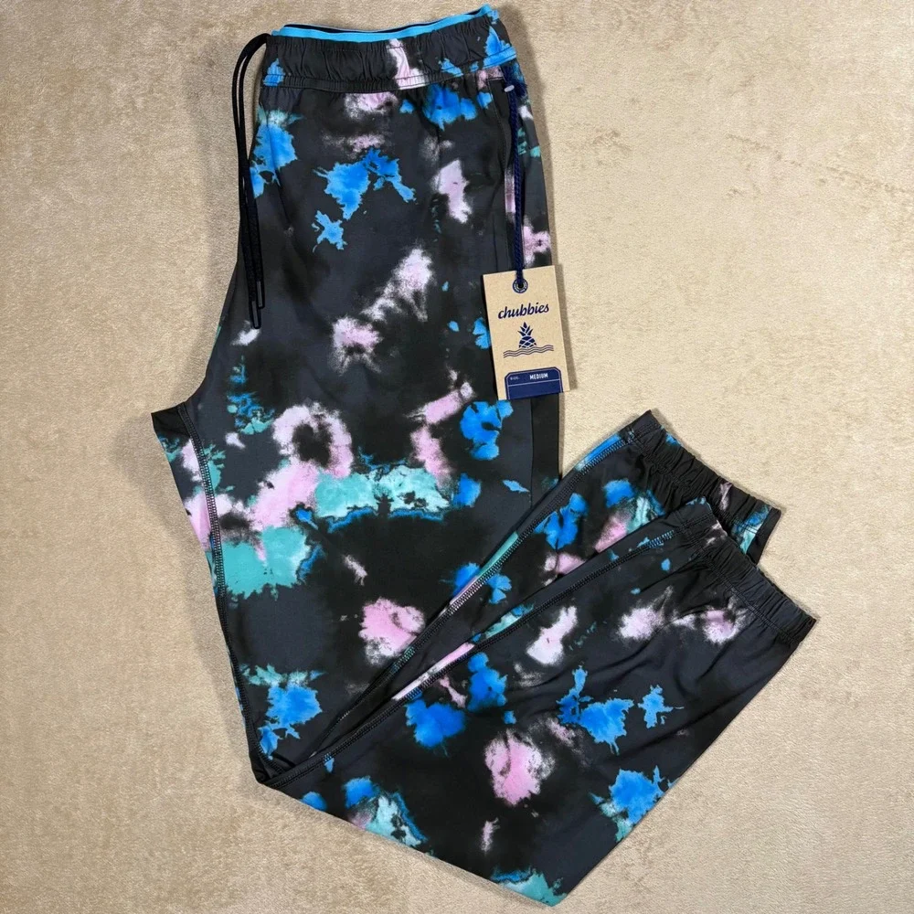 Chubbies Ultimate Sport Jogger Paint Party Size Medium‎ Cuffed NWT